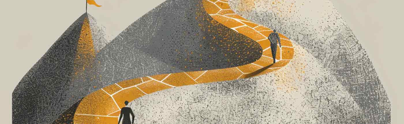 Bergbesteigung Sinnbild für persönliches Wachstum in der Advancedausbildung GFK