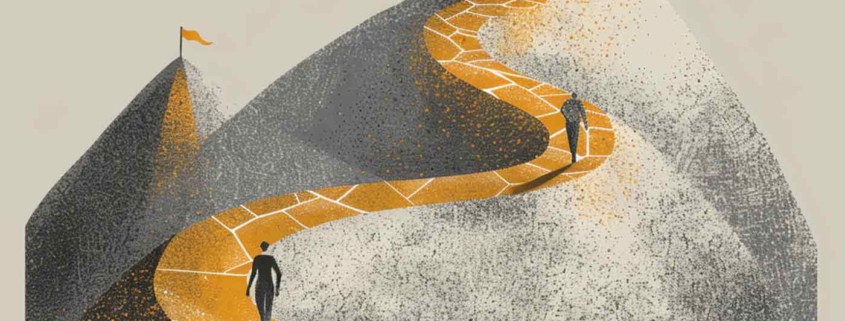 Bergbesteigung Sinnbild für persönliches Wachstum in der Advancedausbildung GFK